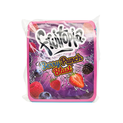 25 Pack - 3.5g Thick Sticker Mylar Bags Premium Smell Proof Packaging  | Fruitopia Collection