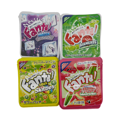 32 Pack - 3.5g Thick Sticker Mylar Bags - Premium Smell Proof Packaging Mix - Fanta Candy Set