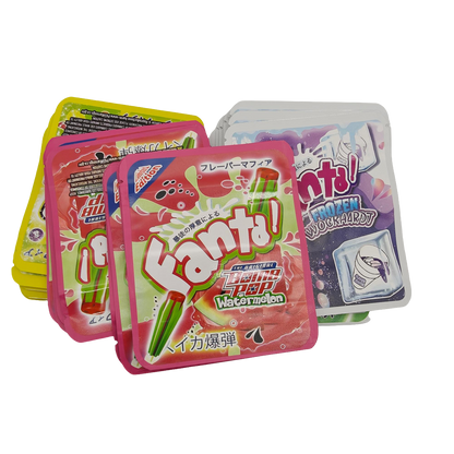 32 Pack - 3.5g Thick Sticker Mylar Bags - Premium Smell Proof Packaging Mix - Fanta Candy Set