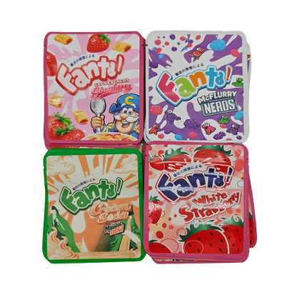32 Pack - 3.5g Thick Sticker Mylar Bags - Premium Smell Proof Packaging Mix - Fanta Fun Set