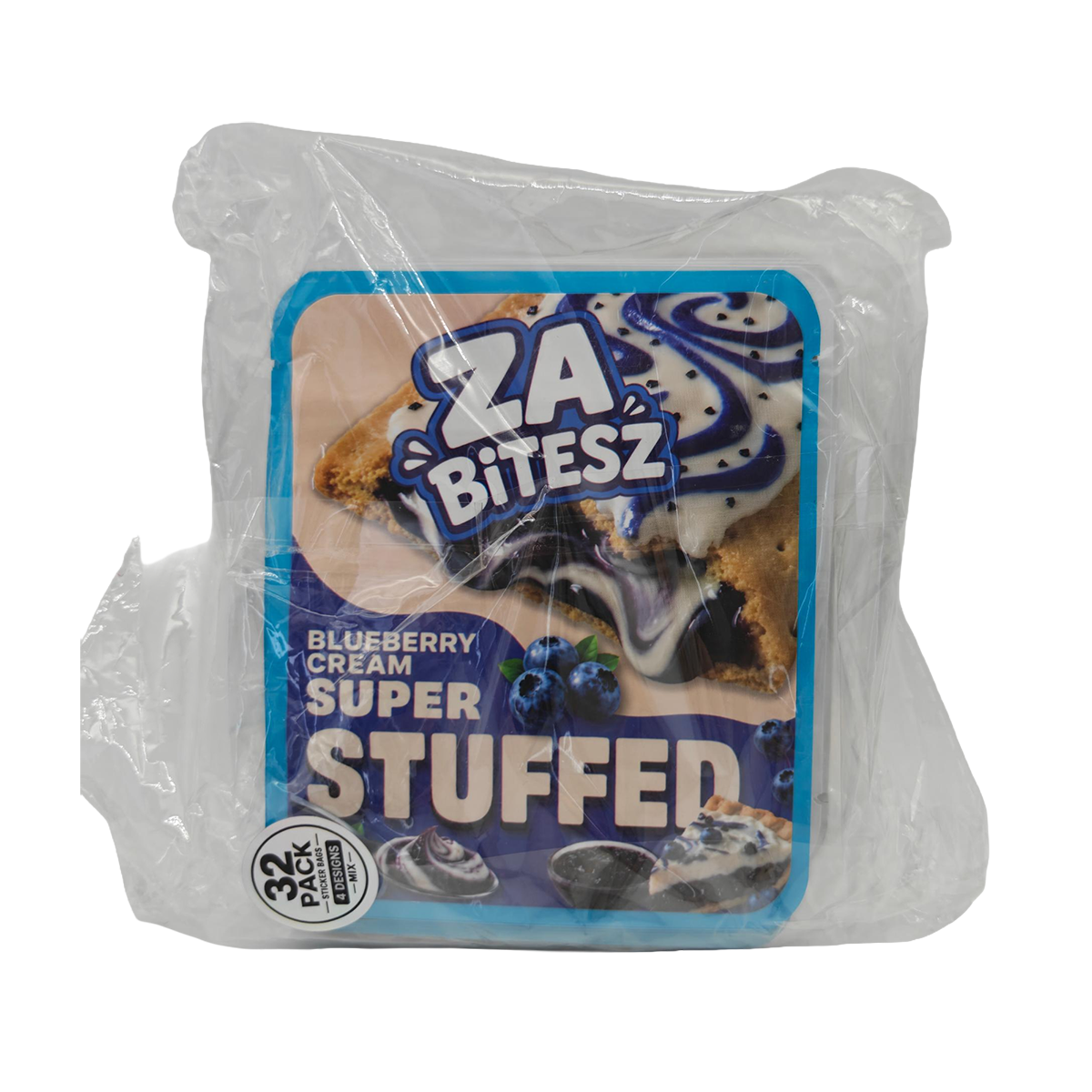 32 Pack - 3.5g Thick Sticker Mylar Bags - Premium Smell Proof Packaging Mix - Za Bitesz
