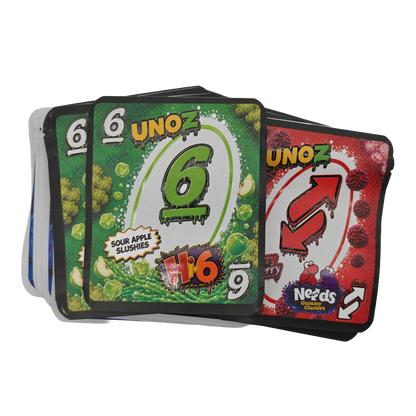 32 Pack - 3.5g Thick Sticker Mylar Bags - Premium Smell Proof Packaging Mix - Unoz Fun Set