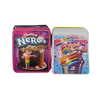 32 Pack - 3.5g Thick Sticker Mylar Bags - Premium Smell Proof Packaging Mix - Sprinklez Sweet Set