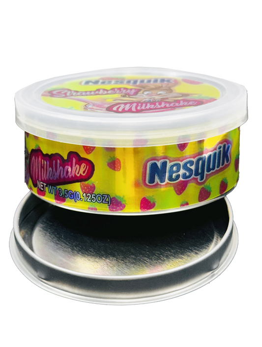 3.5g Tin Can Container - (12 Count) Nesquik Strawberry Milkshake