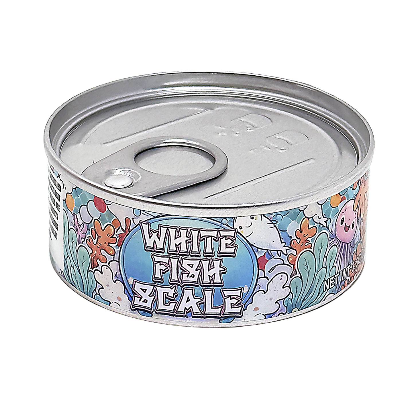 12 Pack - Tin Can Style Metal Storage Pull Top Containers (Lids & Wrap Labels) - Exotic Variant Selection
