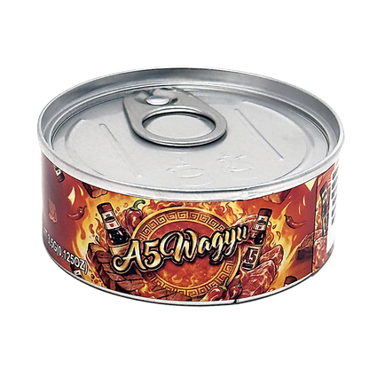 12 Pack - Tin Can Style Metal Storage Pull Top Containers (Lids & Wrap Labels) - Exotic Variant Selection