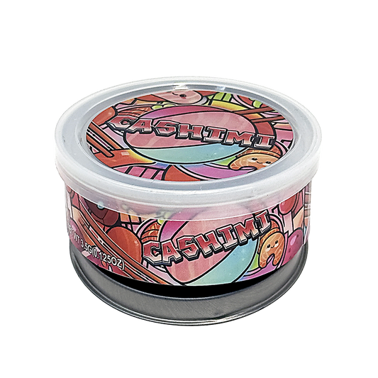 12 Pack - 3.5G Tin Can Style Metal Pull-Top Decorative Storage Containers with Lids - Cashimi