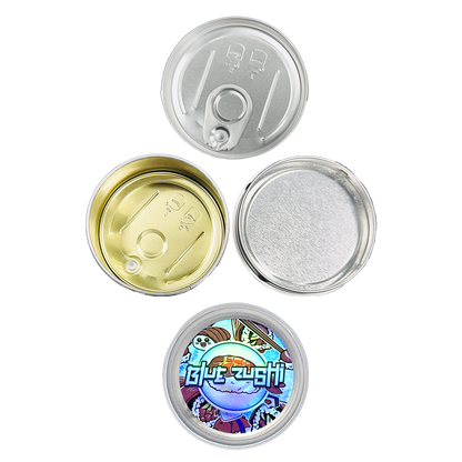 12 Pack - 3.5G Tin Can Style Metal Pull-Top Decorative Storage Containers with Lids - Blue Zushi