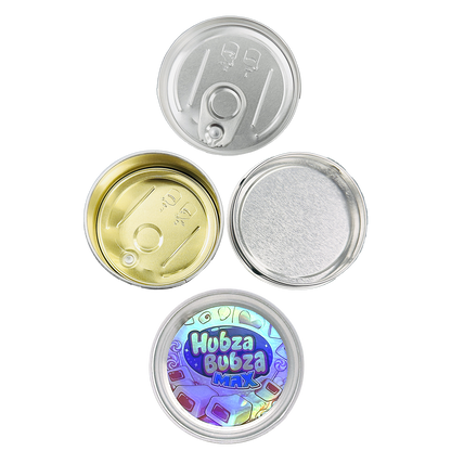 12 Pack - 3.5G Tin Can Style Metal Pull-Top Decorative Storage Containers with Lids - Hubza Bubza Max