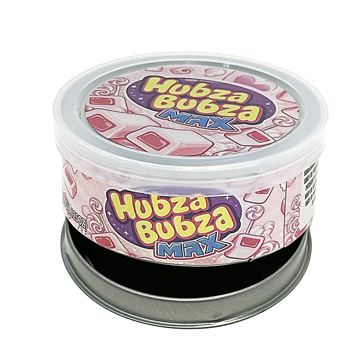 12 Pack - 3.5G Tin Can Style Metal Pull-Top Decorative Storage Containers with Lids - Hubza Bubza Max