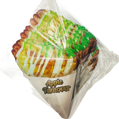 50 Pack – 3.5g Special Die Cut Shaped Mylar Bag - Apple Turnover
