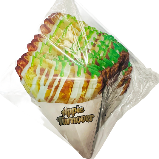 50 Pack – 3.5g Special Die Cut Shaped Mylar Bag - Apple Turnover