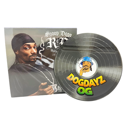 12 Pack – 3.5g Vinyl Record Style Mylar Bags with Matching Boxes - Dogdayz OG