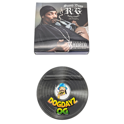 12 Pack – 3.5g Vinyl Record Style Mylar Bags with Matching Boxes - Dogdayz OG