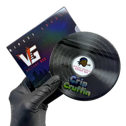 12 Pack – 3.5g Vinyl Record Style Mylar Bags with Matching Boxes - Crip Cruffin