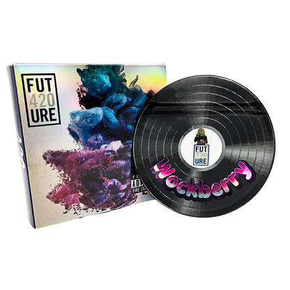 12 Pack – 3.5g Vinyl Record Style Mylar Bags with Matching Boxes - Wockberry