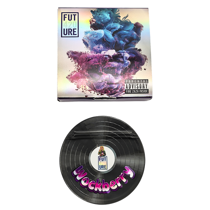 12 Pack – 3.5g Vinyl Record Style Mylar Bags with Matching Boxes - Wockberry