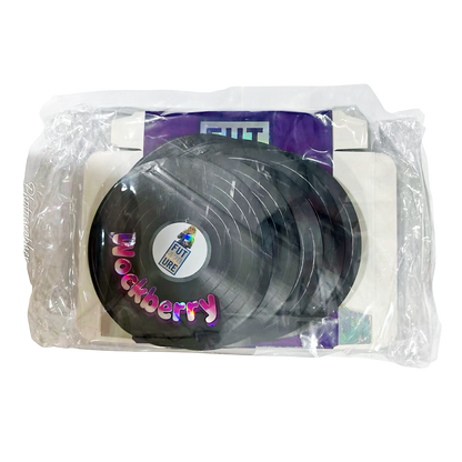 12 Pack – 3.5g Vinyl Record Style Mylar Bags with Matching Boxes - Wockberry