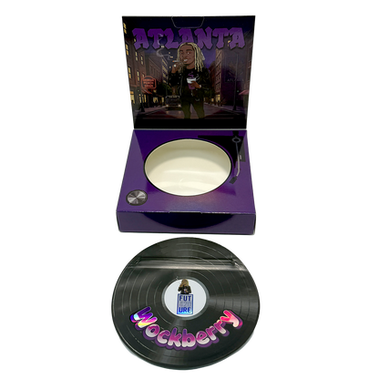 12 Pack – 3.5g Vinyl Record Style Mylar Bags with Matching Boxes - Wockberry