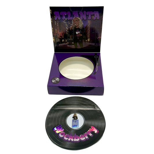 12 Pack – 3.5g Vinyl Record Style Mylar Bags with Matching Boxes - Wockberry