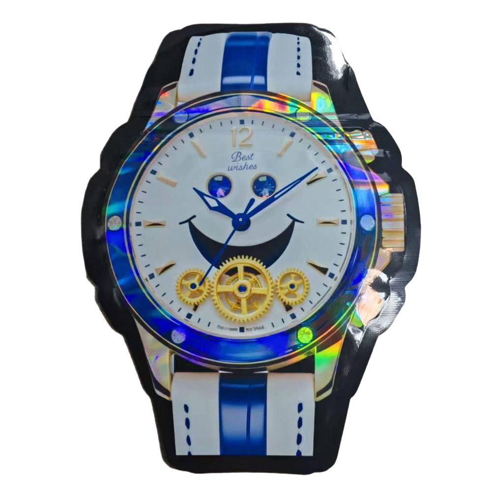 (50 Count)  3.5 Blue Smiley Gear Watch