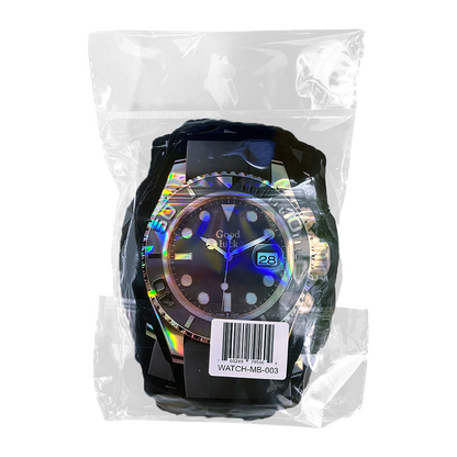 (50 Count)  3.5 Black Diver Classic Watch