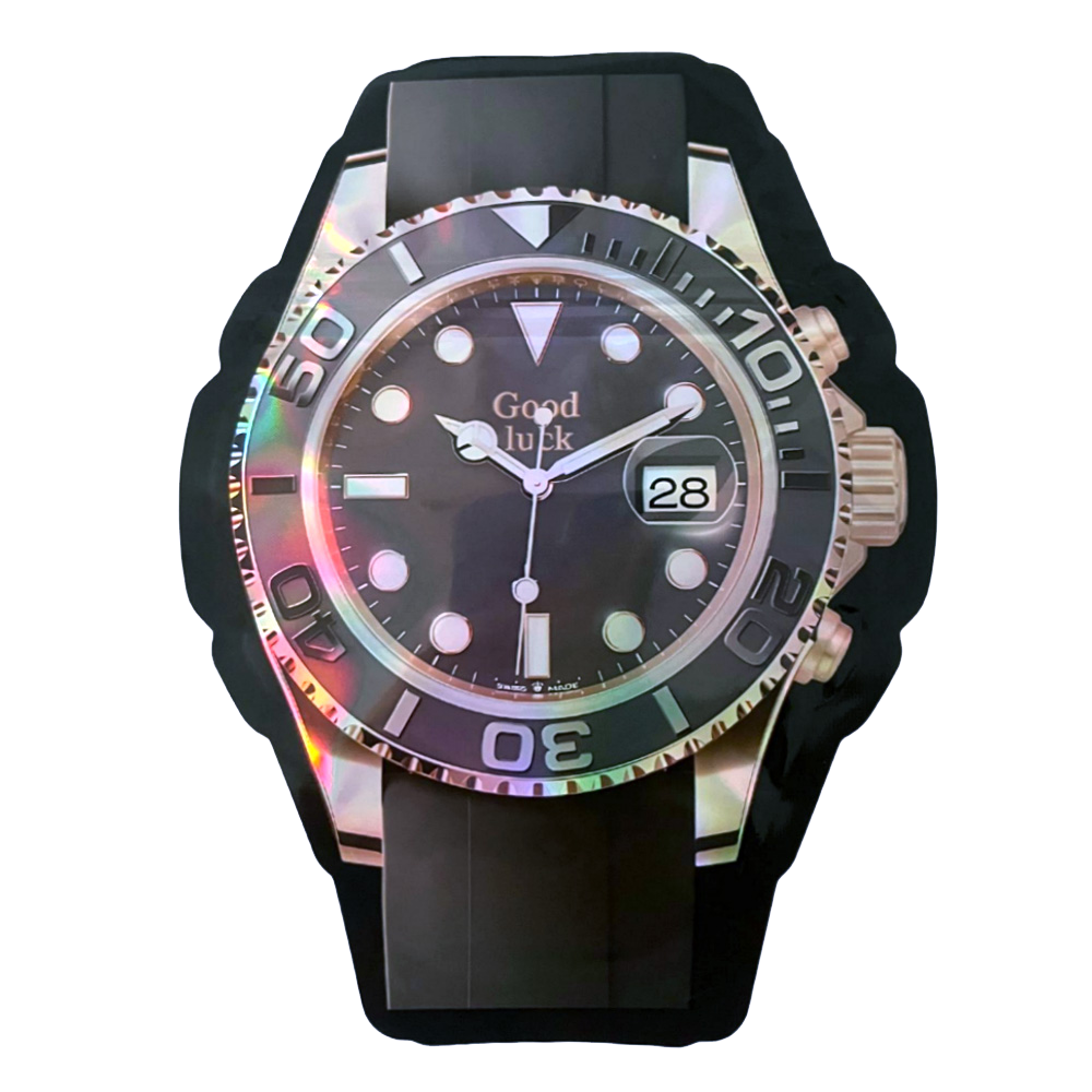 (50 Count)  3.5 Black Diver Classic Watch