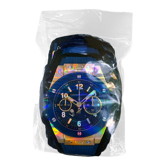 (50 Count)  3.5 Blue Gold Prestige Chrono Watch