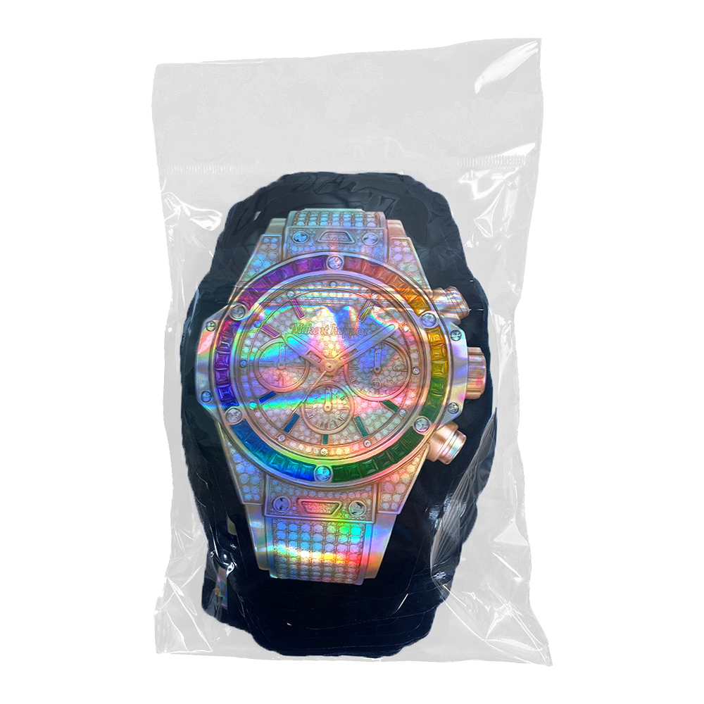 (50 Count)  3.5 Iced Rainbow Luxe Watch