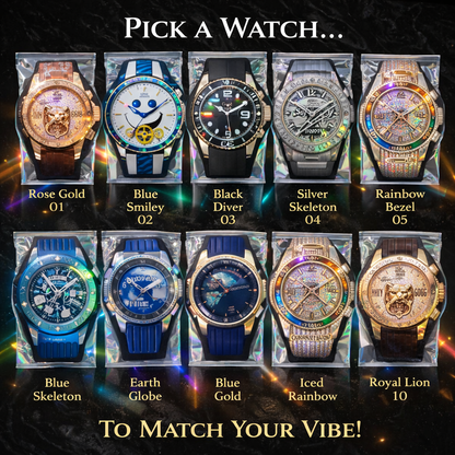 50 Count | 3.5 Size Watch-Shaped Mylar Bags