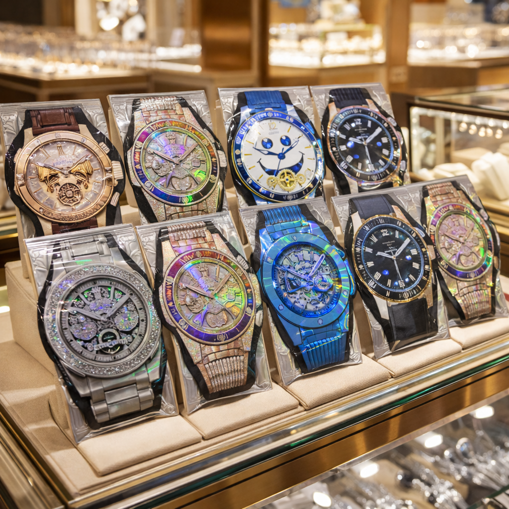 50 Count | 3.5 Size Watch-Shaped Mylar Bags