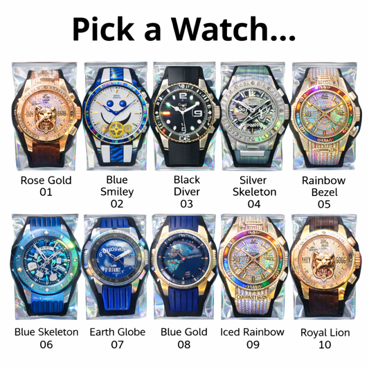 50 Count | 3.5 Size Watch-Shaped Mylar Bags