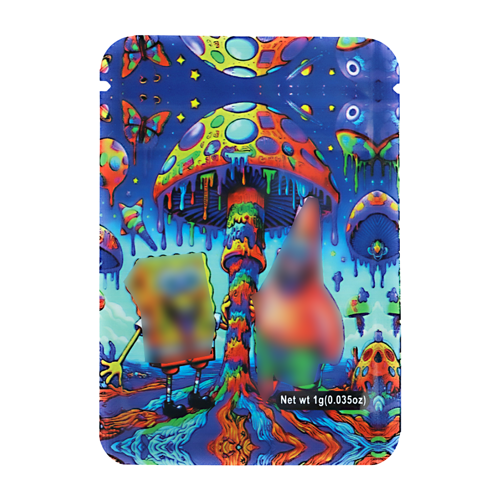 1g Exotic Mylar Bag - Sponge Bob and Patrick (100 Count)