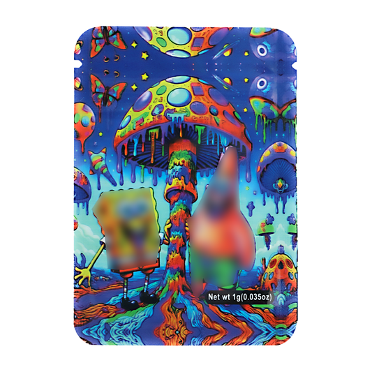 1g Exotic Mylar Bag - Sponge Bob and Patrick (100 Count)