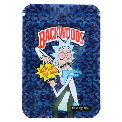 1g Exotic Mylar Bag - Backwoods Rick and Morty (100 Count)