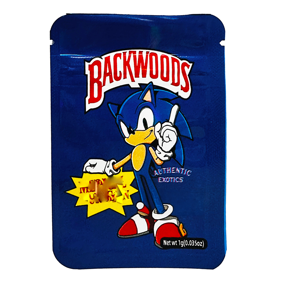 1g Exotic Mylar Bag - Backwoods Sonic (100 Count)
