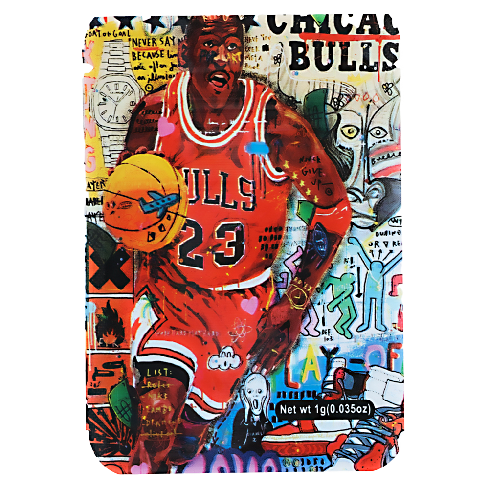 1g Exotic Mylar Bag - Runtz Chicago Bulls Lebron James (100 Count)