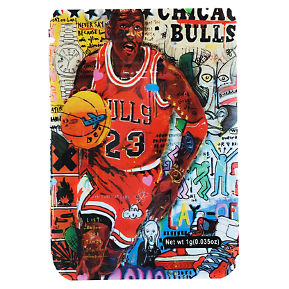 1g Exotic Mylar Bag - Runtz Chicago Bulls Lebron James (100 Count)