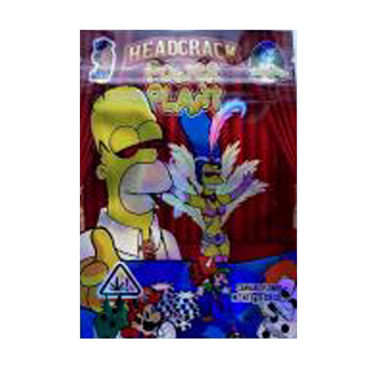 1g Exotic Mylar Bag - Headcrack Power Plant Homer (100 Count)