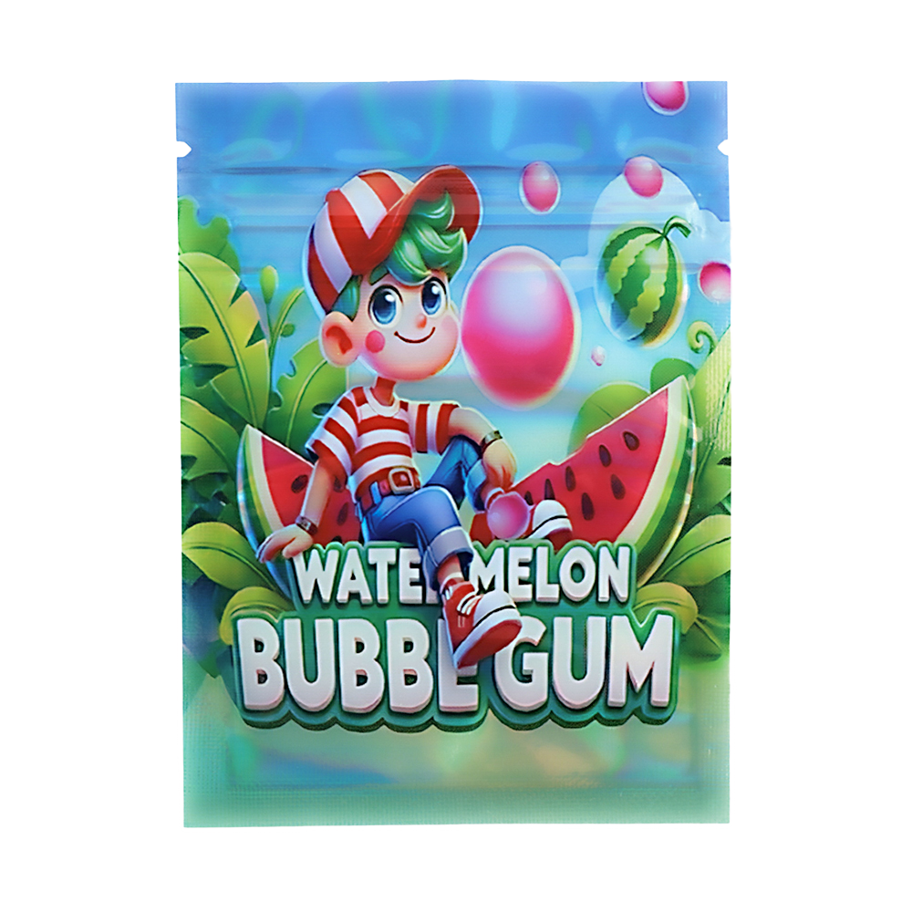 1g Exotic Mylar Bag - Watermelon Bubble Gum (100 Count)
