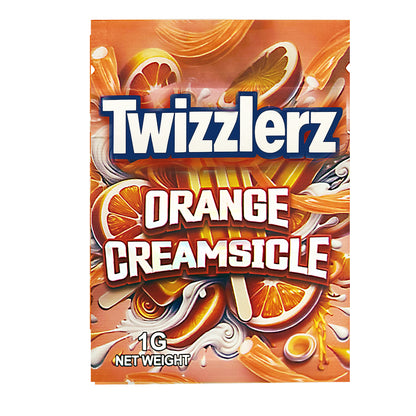 1g Exotic Mylar Bag - Twizzlers Orange Creamsicle (100 Count)