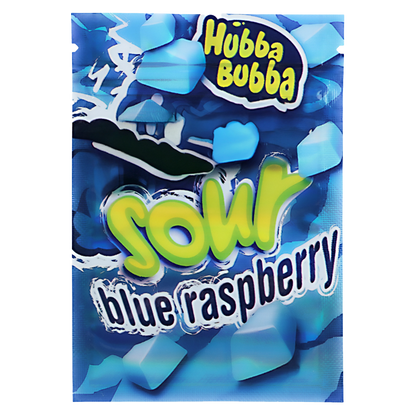 1g Exotic Mylar Bag - Hubba Bubba Weedables Sour Blue Raspberry (100 Count)