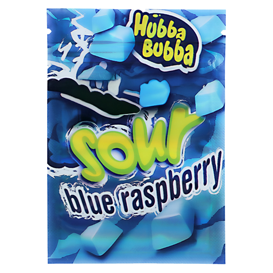 1g Exotic Mylar Bag - Hubba Bubba Weedables Sour Blue Raspberry (100 Count)