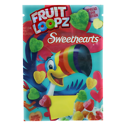 1g Exotic Mylar Bag - Fruit Loops Weedables Sweethearts (100 Count)