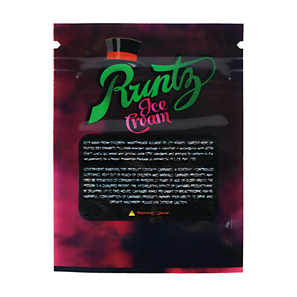 1g Exotic Mylar Bag - Runtz Ice Cream (100 Count)