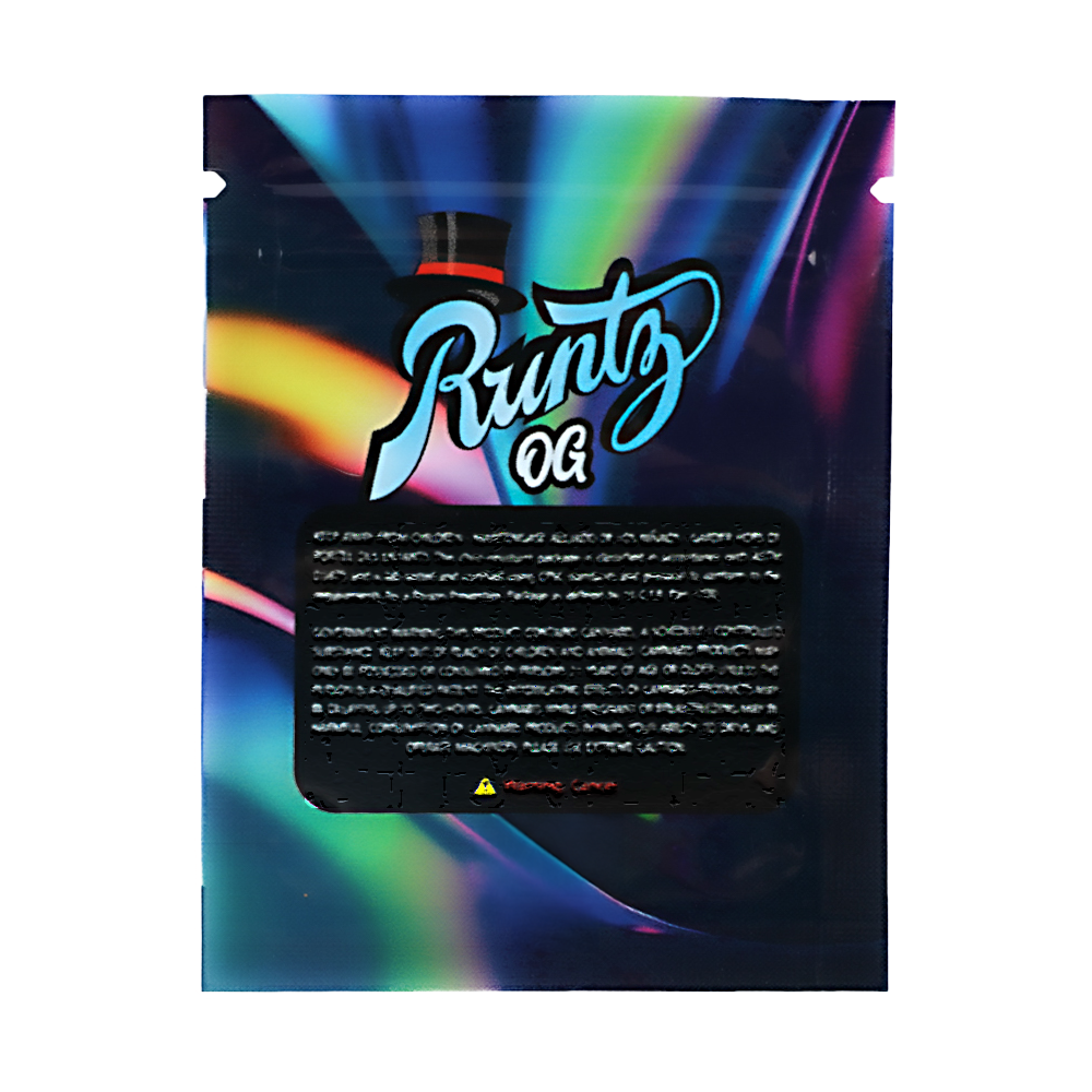 1g Exotic Mylar Bag - Runtz OG Blue (100 Count)