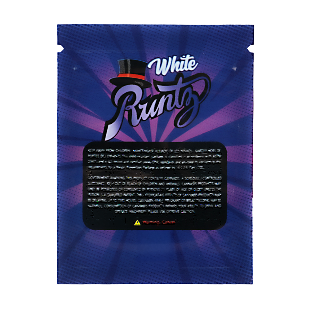 1g Exotic Mylar Bag - White Runtz (100 Count)
