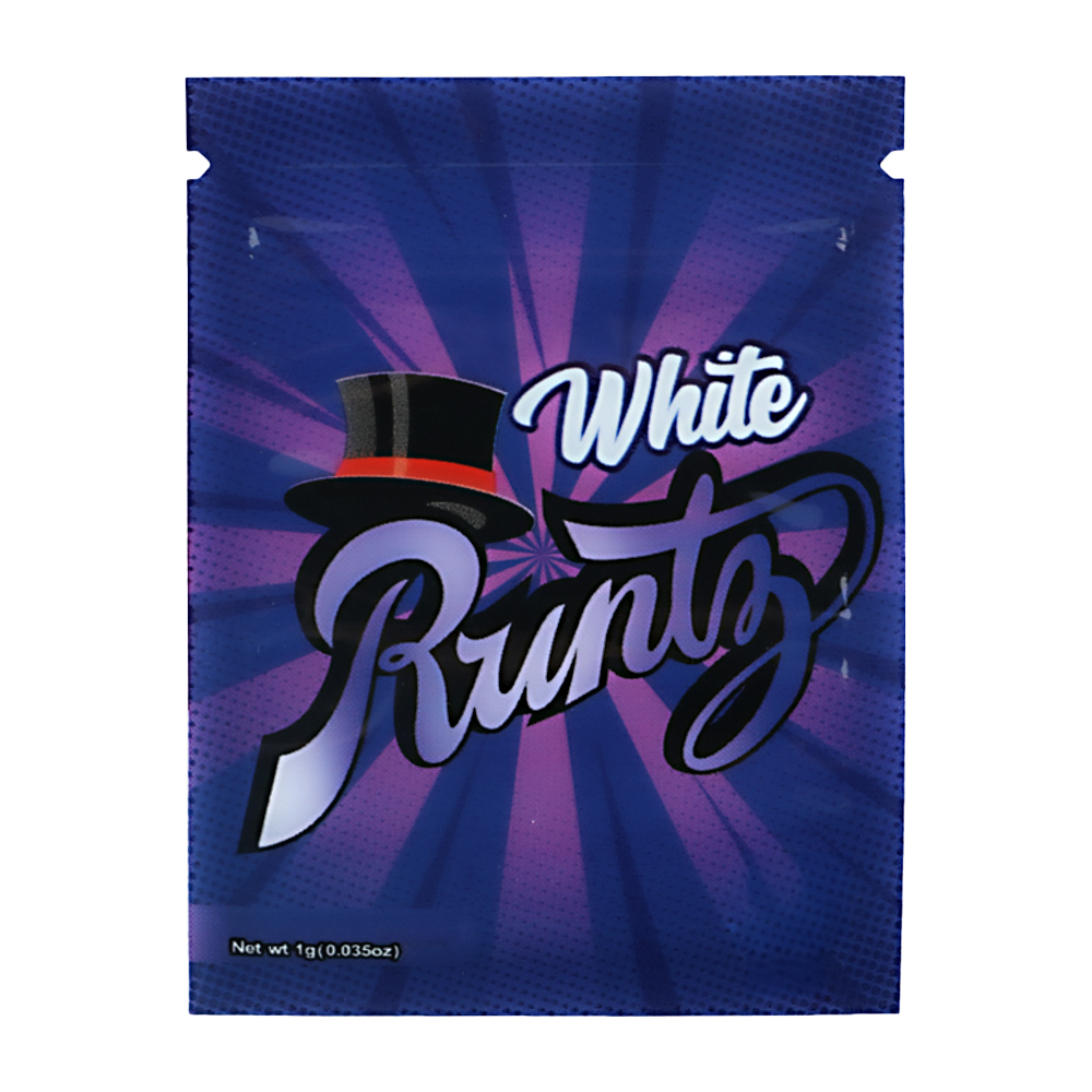 1g Exotic Mylar Bag - White Runtz (100 Count)