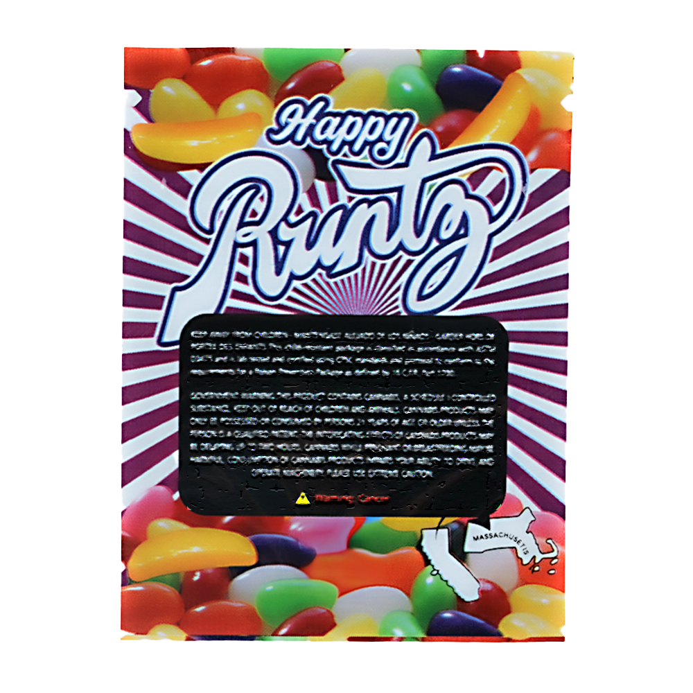 1g Exotic Mylar Bag - Happy Runtz (100 Count)