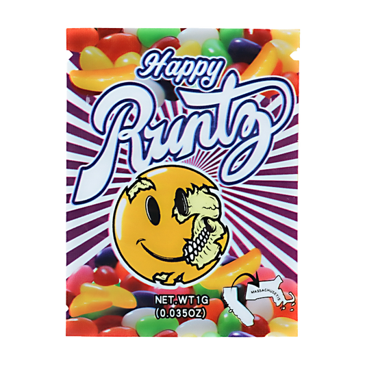 1g Exotic Mylar Bag - Happy Runtz (100 Count)